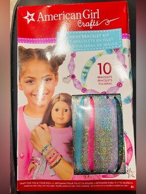 American Girl  Mesh Bracelet Kit for matching doll. Make 10 bracelets New!